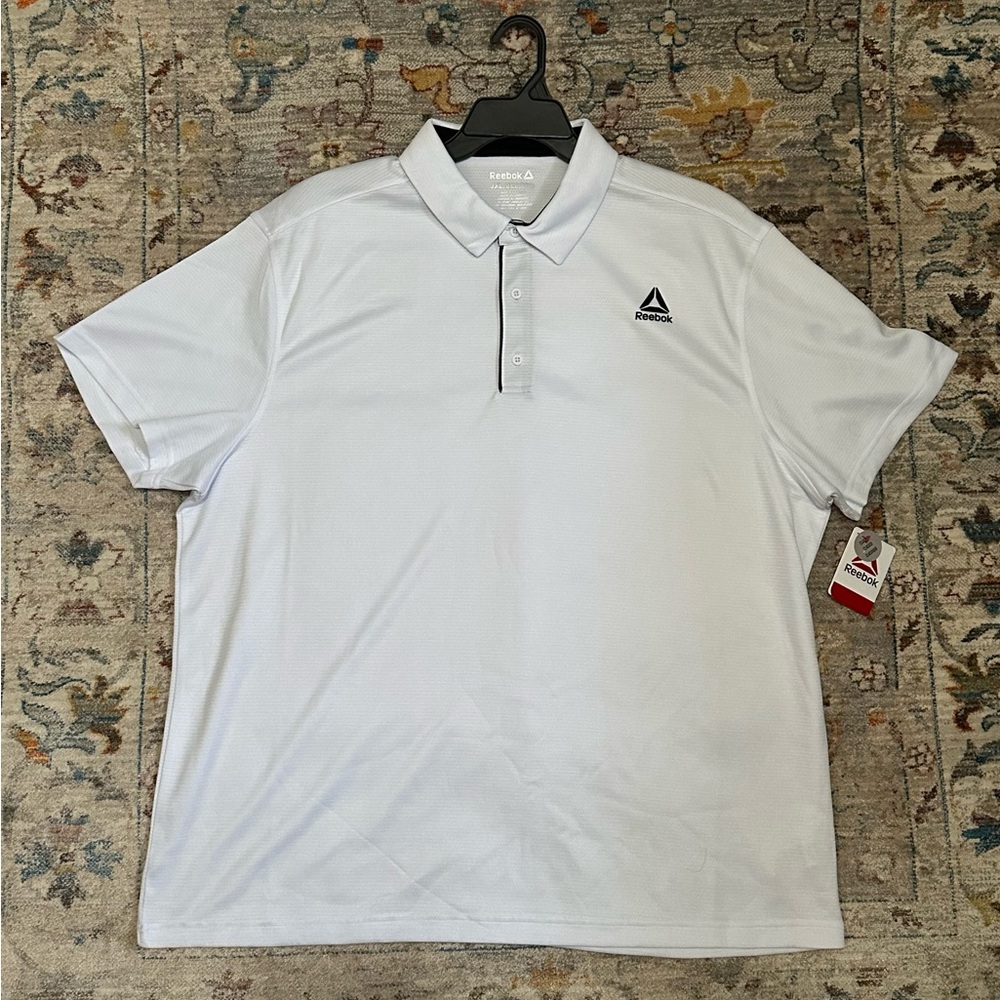 Reebok Men's Classic White Polo Shirt Size 3XL Big and Tall NWT